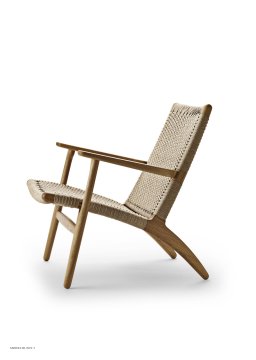 CH25 | Lounge Chair | Eiche ge�lt | Naturgeflecht | MH