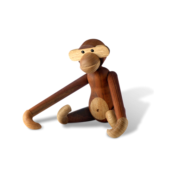 Kay Bojesen Abe, mellem Teak- og limbatr�, 28 cm
