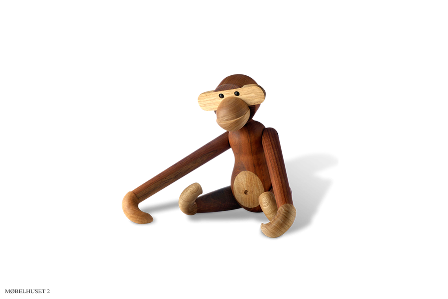 Kay Bojesen Affe, medium | Teak- und Limbaholz, 28 cm