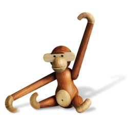 Kay Bojesen Abe, stor Teak- og Limbatr, 46 cm