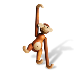Kay Bojesen Abe, stor Teak- og Limbatr, 46 cm