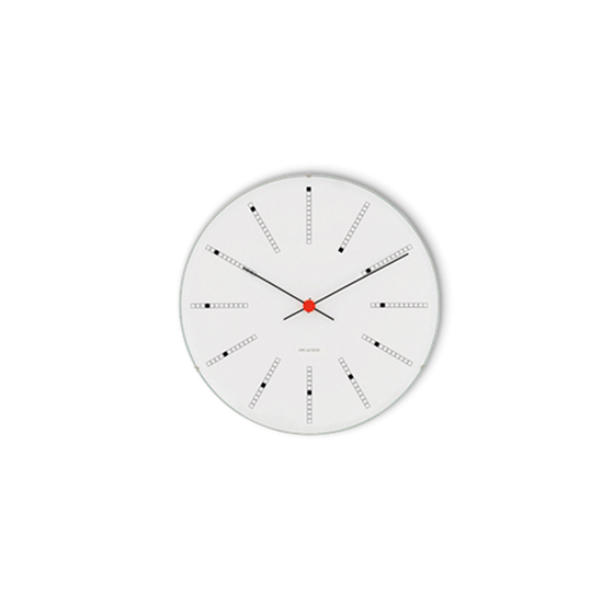 Arne Jacobsen Bankers V�gur Hvid, sort og r�d, � 21 cm