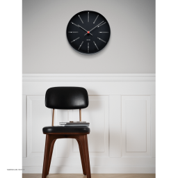 Arne Jacobsen Banker Wanduhr | Schwarz