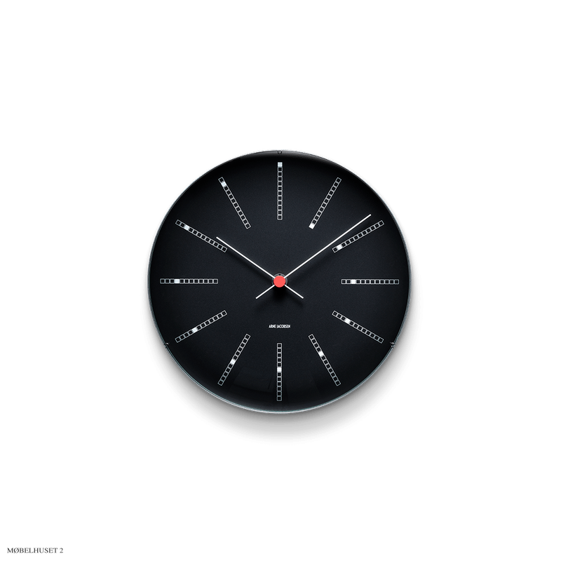Arne Jacobsen Banker Wanduhr | Schwarz