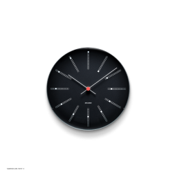 Arne Jacobsen Banker Wanduhr | Schwarz