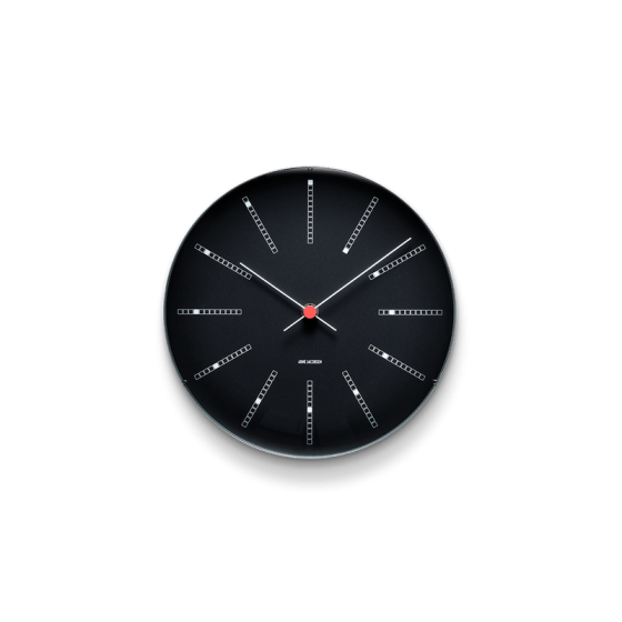 Arne Jacobsen Banker Wanduhr | Schwarz