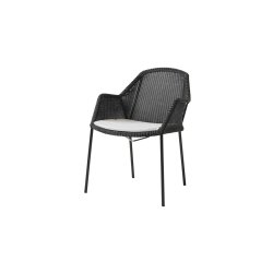 Breeze stol m/armln i sort, stabelbar no. 5464 | Udendrs