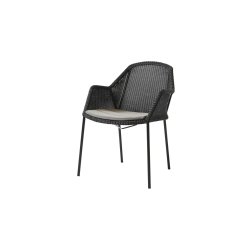 Breeze stol m/armln i sort, stabelbar no. 5464 | Udendrs