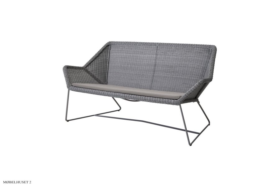 Breeze 2 pers. Loungesofa in hellgrau | Cane-line | Outdoor