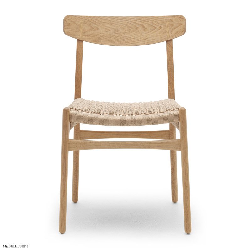 Hans J. Wegner CH23 Essstuhl i Eiche ge�lt | Naturgeflecht