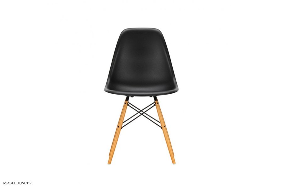 Eames Plastic Side Chair (DSW) Deep Black