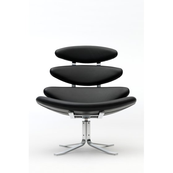 Corona Chair | Schwarzes Omni Leder | MH
