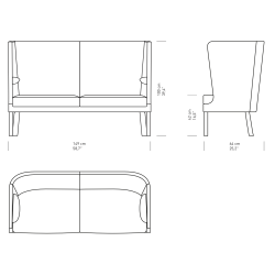 FH436 Coup sofa | Sif 93