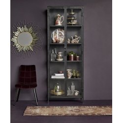 Nordal Vitrineskab i jern 214x80