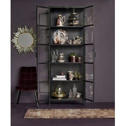 Nordal Vitrineskab i jern 214x80