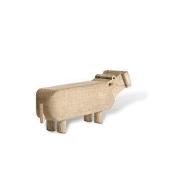 Kay Bojesen Nilpferd Eiche, 10,5 cm
