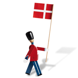 KAY BOJESEN Wache mit Flagge