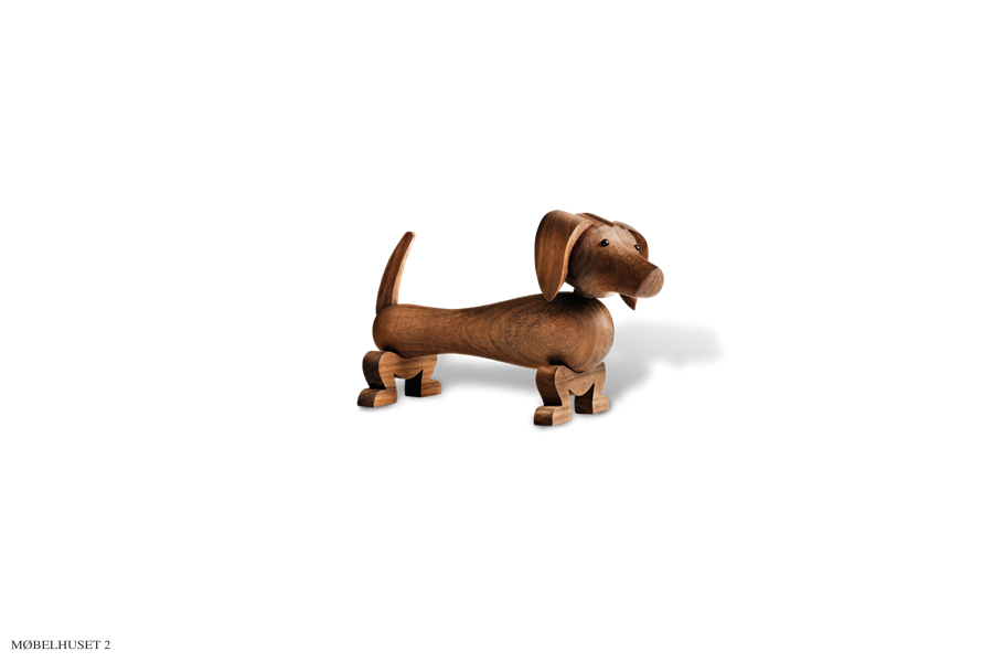 Kay Bojesen Gravhund Valnddetr, 10 cm