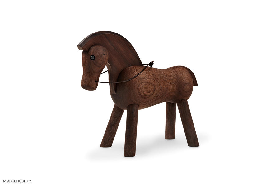 Kay Bojesen Pferd Walnuss, 14 cm