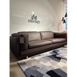 Eilersen Tub 3-Sitzer Sofa | Texas schwarzes Leder | Ausstellungsmodell