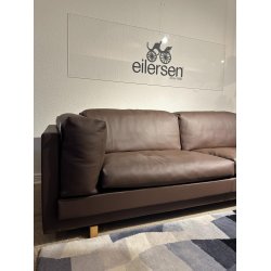 Eilersen Tub 3-Sitzer Sofa | Texas schwarzes Leder | Ausstellungsmodell