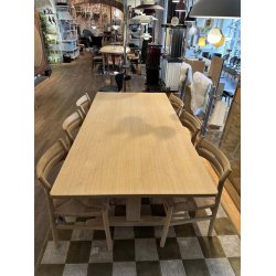 Brge Mogensen Shaker-Tisch 100 x 200 cm + 6 x BM1 Sthle in Eiche, geseift | Ausstellungsmodell