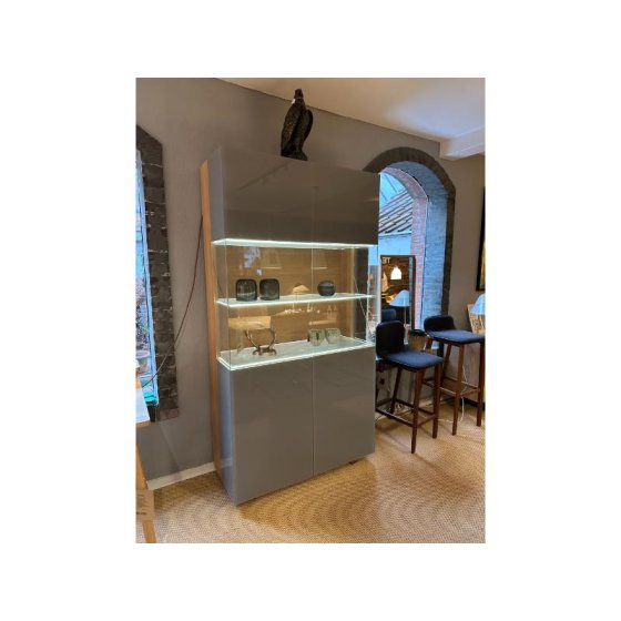 Team7 Cubus glasvitrine med belysning |Udstillingsmodel