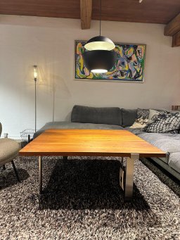Naver Collection sofabord model 2003 i valn�d olie b�rstet st�l | Udstillingsmodel