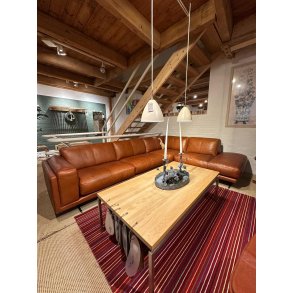 Sundown Ecksofa mit Trend Leder Saddle | Ausstellungsmodell