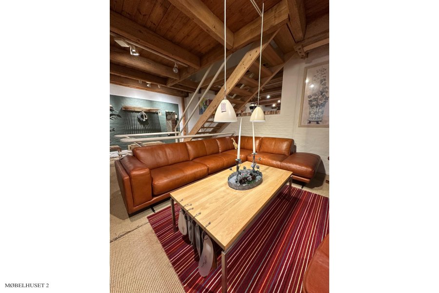 Sundown Ecksofa mit Trend Leder Saddle | Ausstellungsmodell