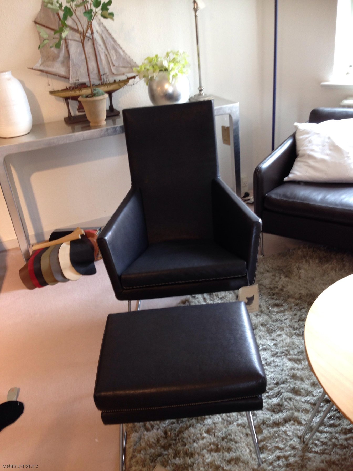 L�nestol + skammel Label