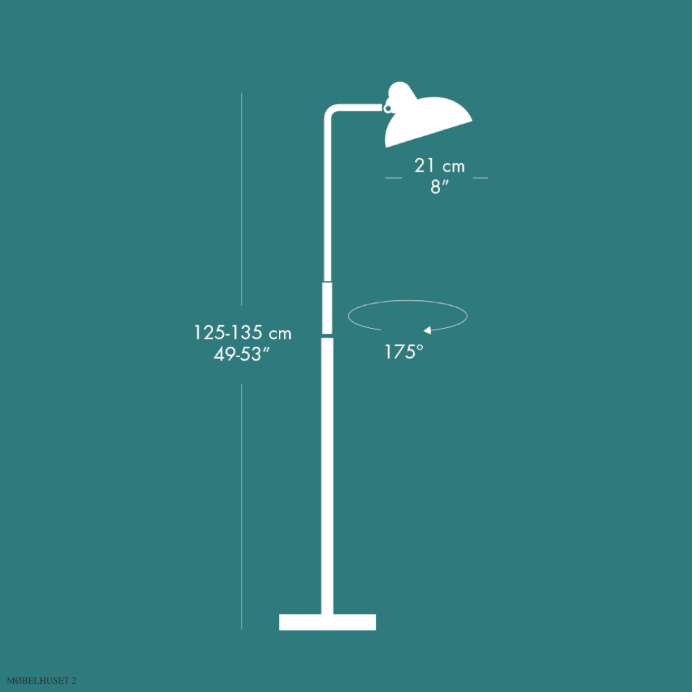 Kaiser Idell� Luxus Gulvlampe | Fritz Hansen