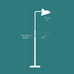 Kaiser Idell Luxus Gulvlampe | Fritz Hansen
