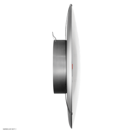 Arne Jacobsen Bankers Wanduhr Wei�, schwarz und rot, � 16 cm