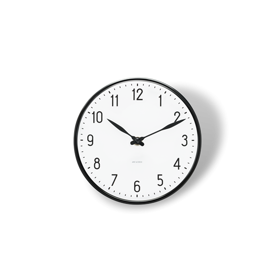 Arne Jacobsen Station V�gur Sort og hvid, � 16 cm