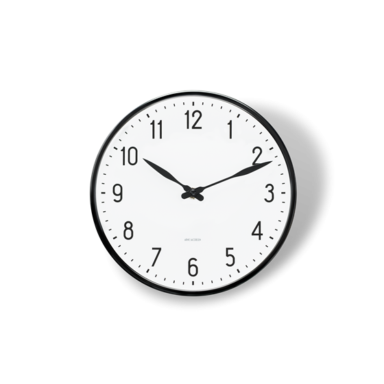 Arne Jacobsen Station V�gur Sort og hvid, � 21 cm