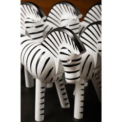 Kay Bojesen Zebra Sort og hvid, 14 cm