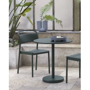 Linear Steel Caf Table 70