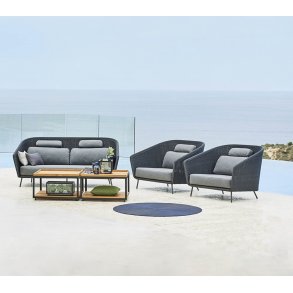 Mega lounge stol, inkl. hyndest | Udendrs