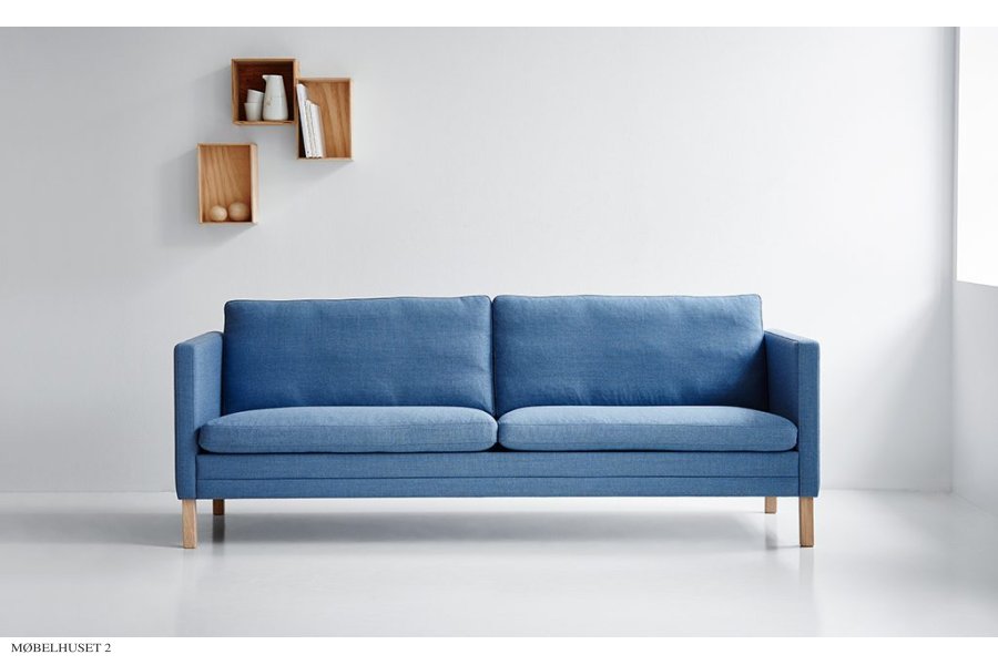MH 276 3-pers. Sofa | blauer Stoff
