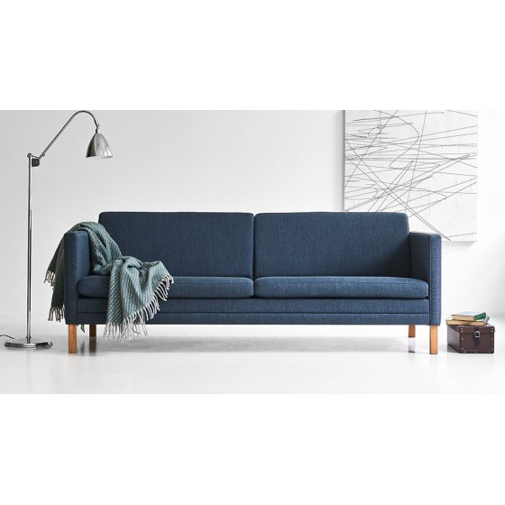 MH 276 3-pers sofa | m�rkebl� stof