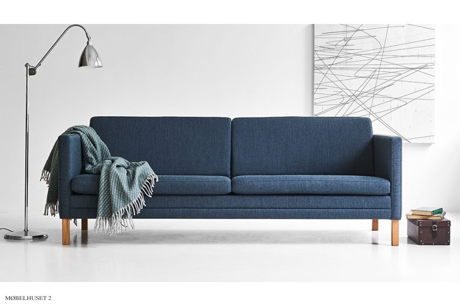 MH 276 3-pers sofa | mrkebl stof