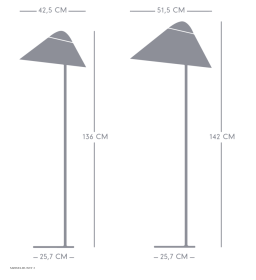 Opala gulvlampe