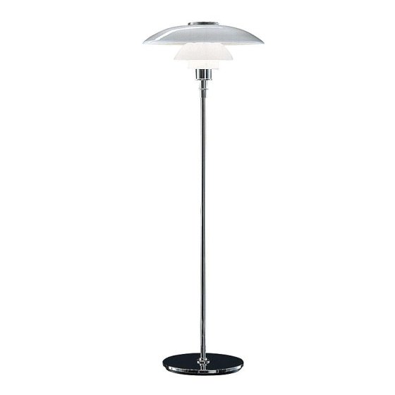 PH 4�-3� Glas Stehleuchte