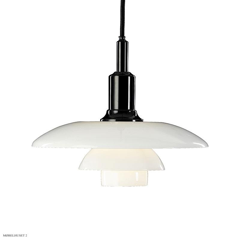PH 3/2 Pendelleuchte Schwarz Metallisiert
