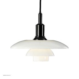 PH 3/2 Pendelleuchte Schwarz Metallisiert