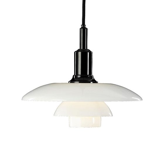 PH 3/2 Pendelleuchte Schwarz Metallisiert