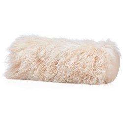 Zylindrisches Lammfellkissen