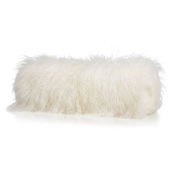 Zylindrisches Lammfellkissen