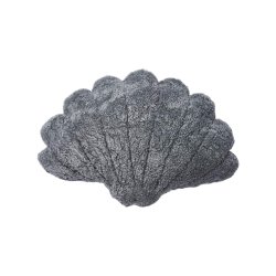 Muschel Lammfellkissen